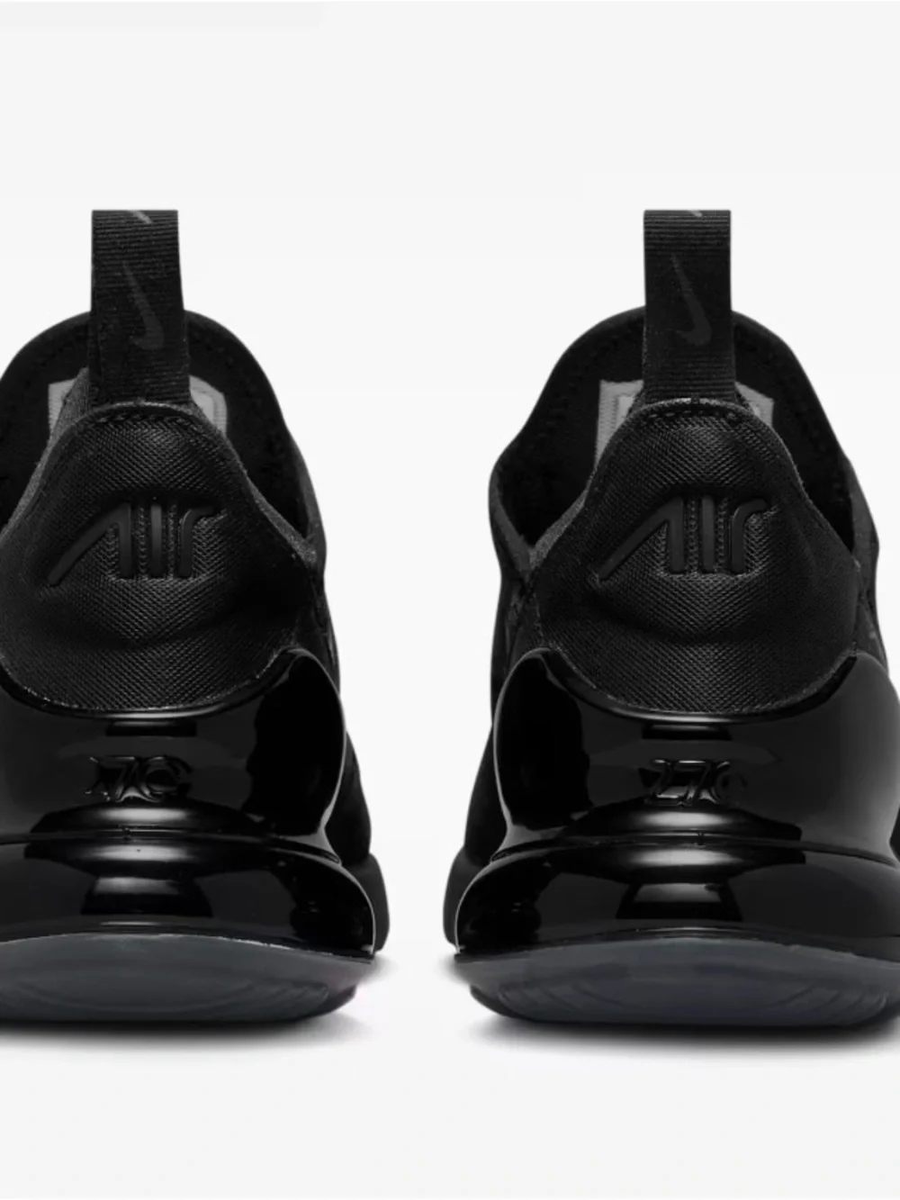Nike Air Max 270 Women’s 6.5 Triple Black Sneakers Running Shoes AH6789-006